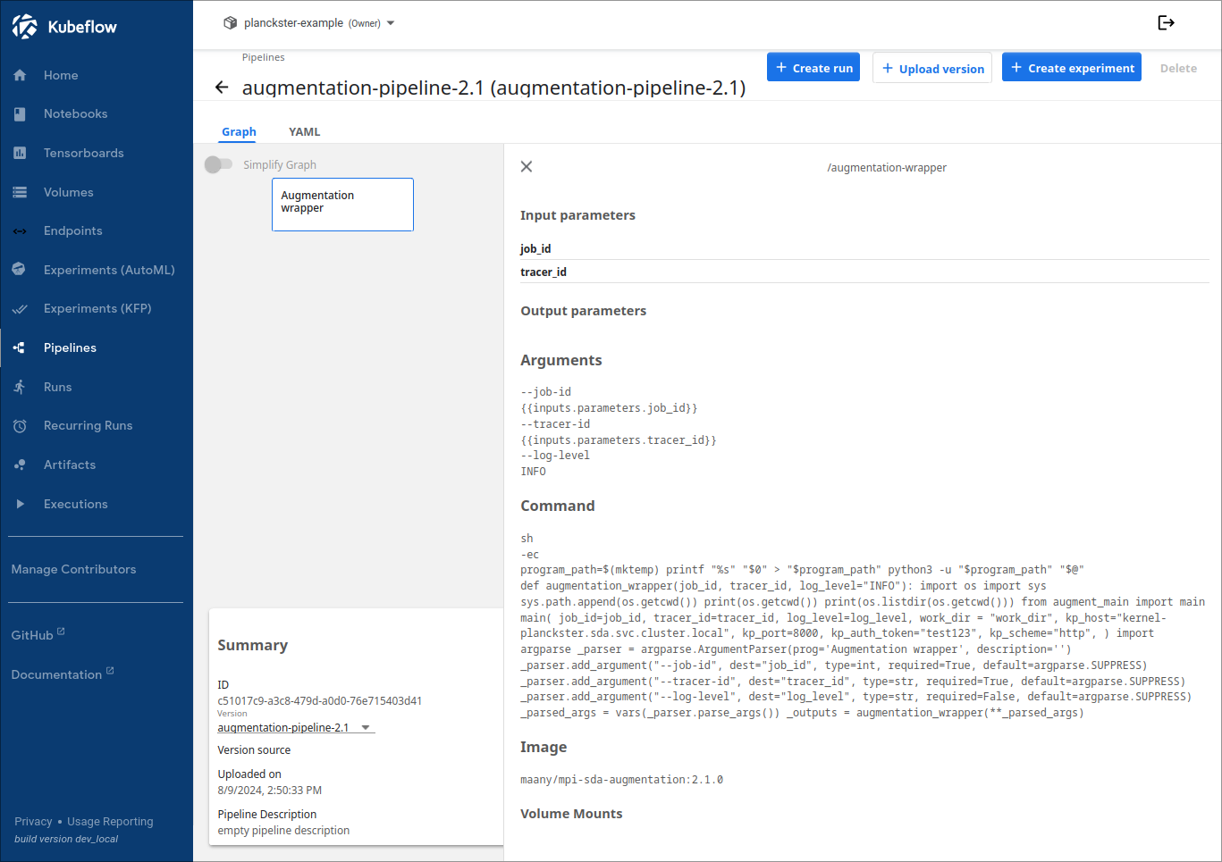 Augmentation pipeline properties